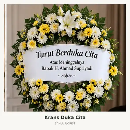 Krans Bunga Duka Sawangan